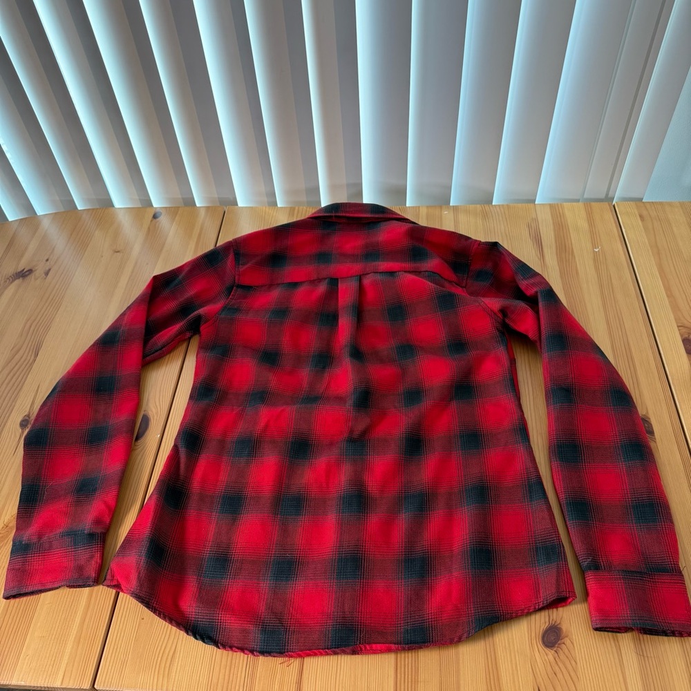 DIXXON Womens Red Black Plaid Button Up Shirt Black Rifle Coffee Company BRCC M - Picture 4 of 9
